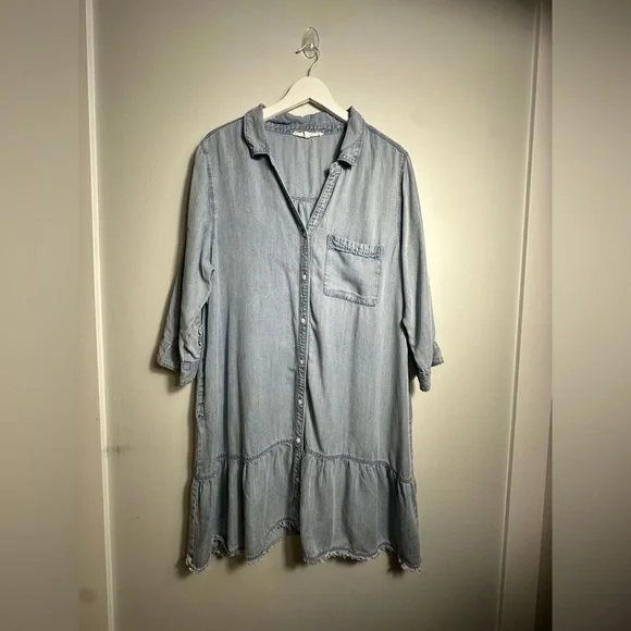 MELISSA NEPTON  Nancy ftencel denim dress  Size XL - Picture 8 of 17